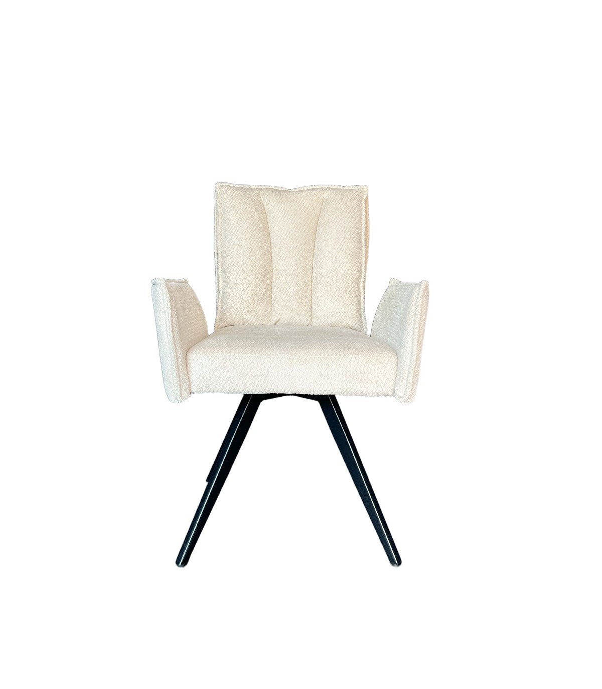 Silla Preston Con Brazos Tela Beige