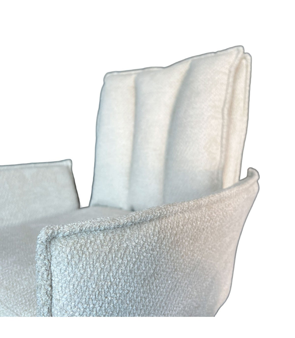 Silla Preston Con Brazos Tela Beige