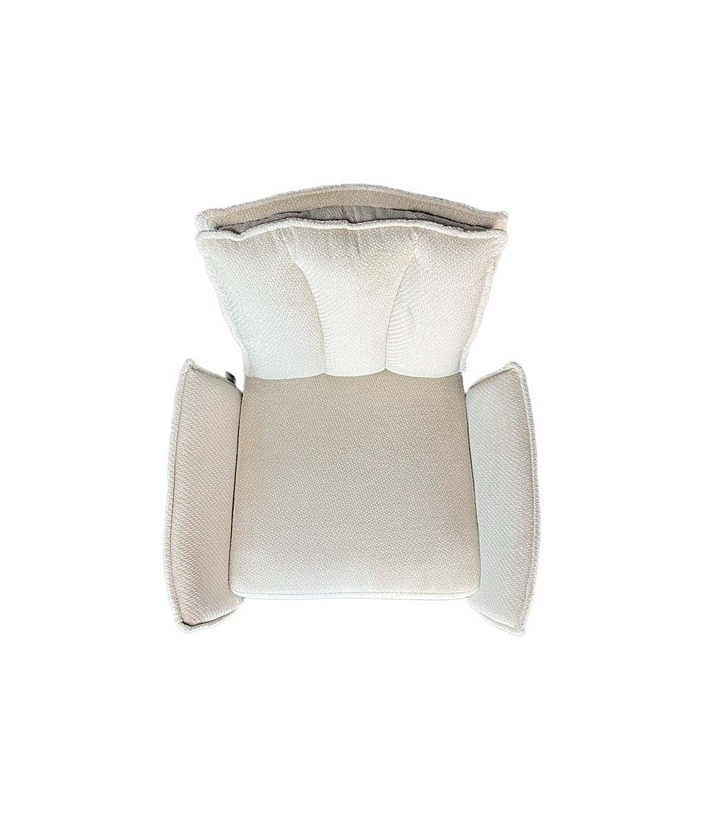 Silla Preston Con Brazos Tela Beige
