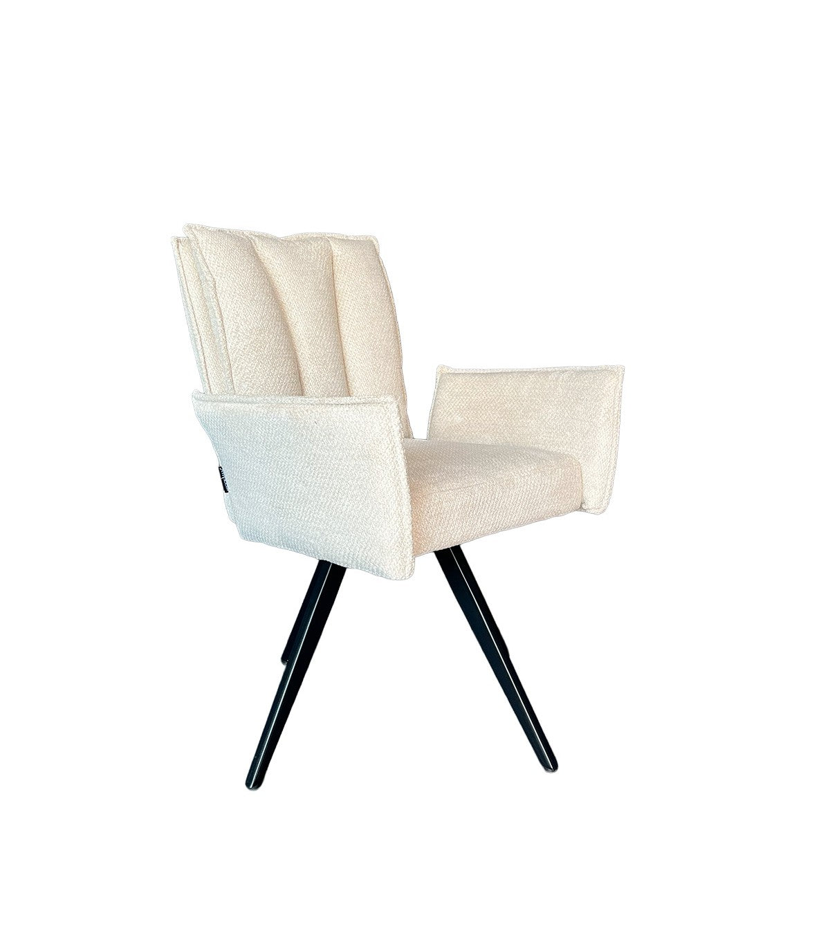 Silla Preston Con Brazos Tela Beige