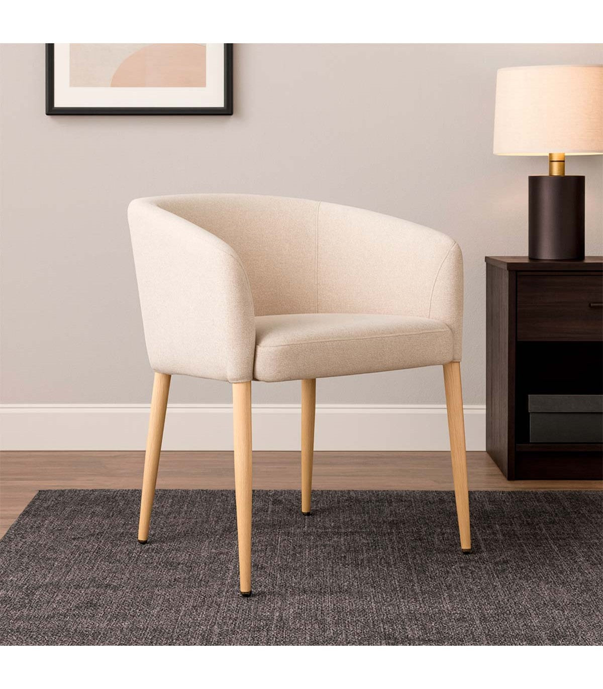 Silla Thomas Tela Café Chocolate