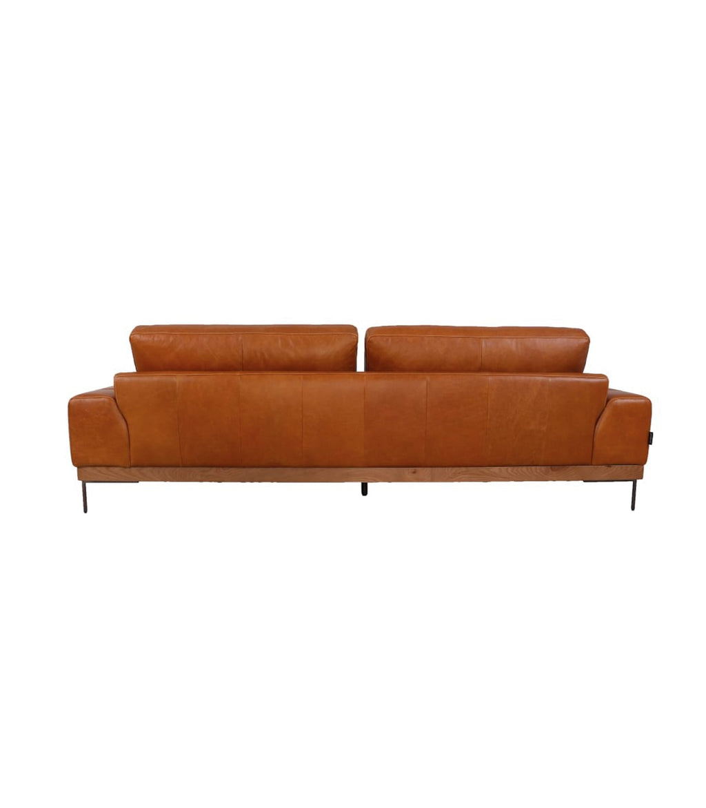 Sofá Columbia 4 Cuerpos en Cuero Walnut