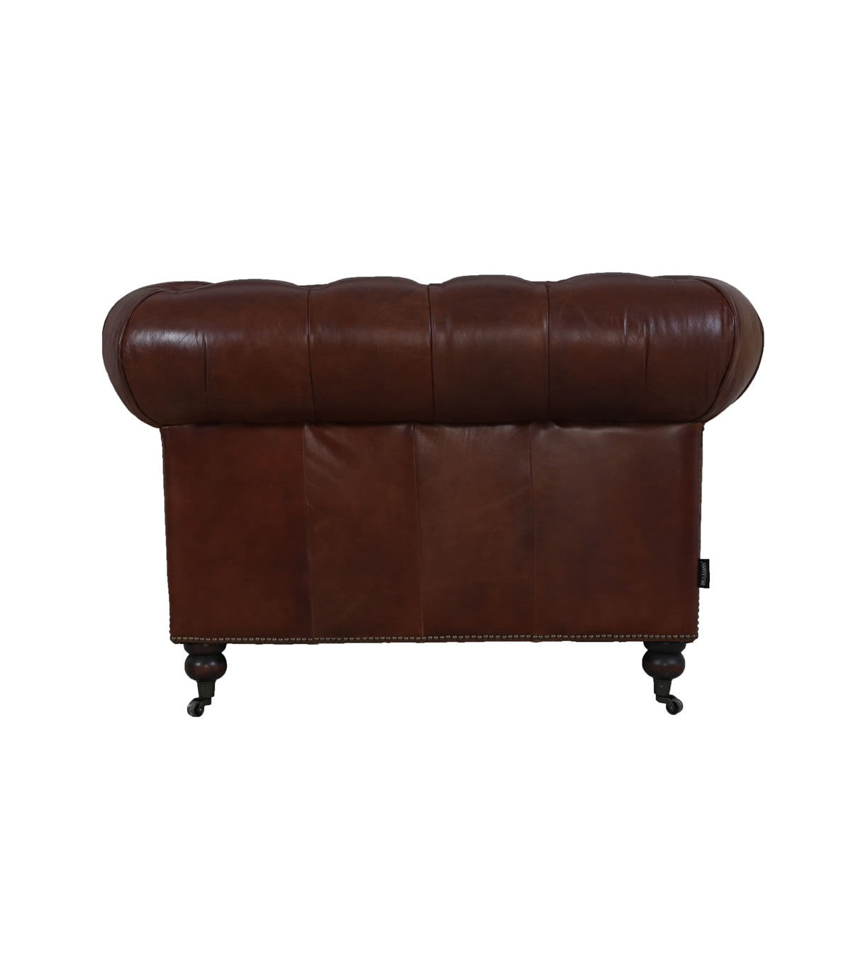 Sofá Leny Chesterfield 1 Cuerpo en Cuero Moro