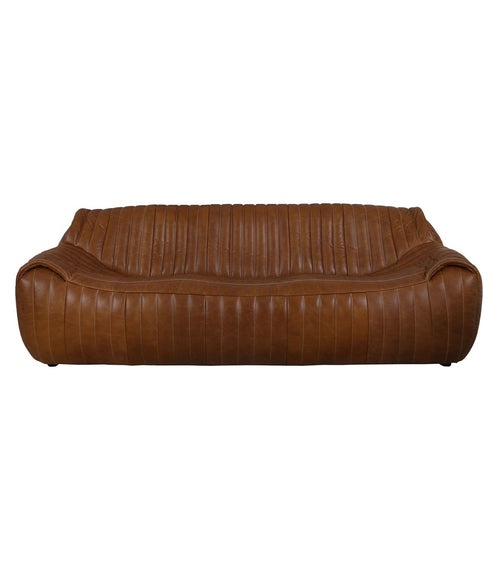 Sofá Skipper 3C en Cuero Full Grain Cognac