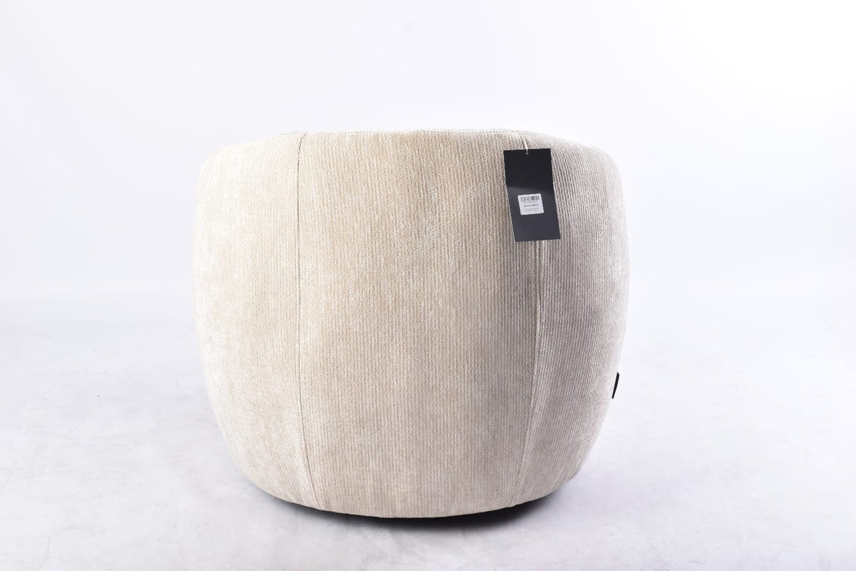 Poltrona Giratoria Lagos Tela Beige