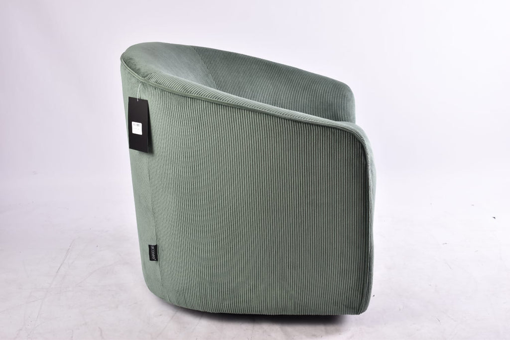 Poltrona Giratoria Corduroy Turquesa Oscuro