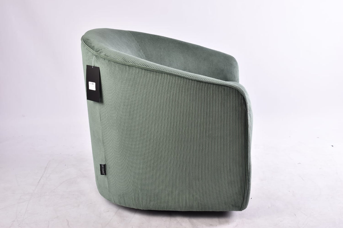 Poltrona Giratoria Corduroy Turquesa Oscuro