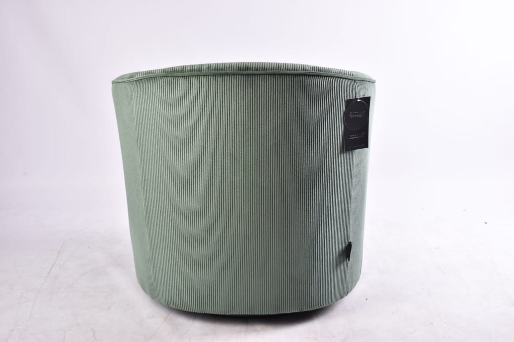 Poltrona Giratoria Corduroy Turquesa Oscuro