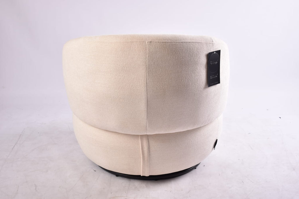 Poltrona Giratoria Oporto Tela Beige