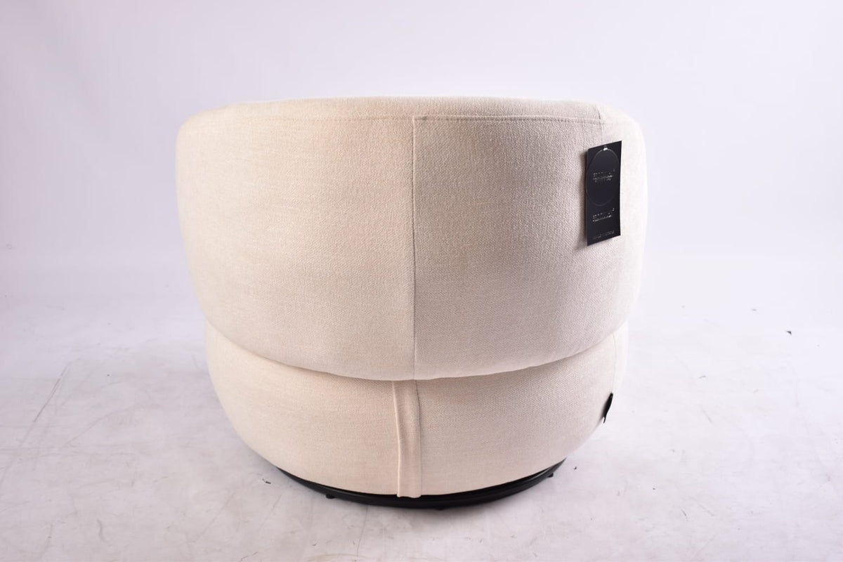 Poltrona Giratoria Oporto Tela Beige