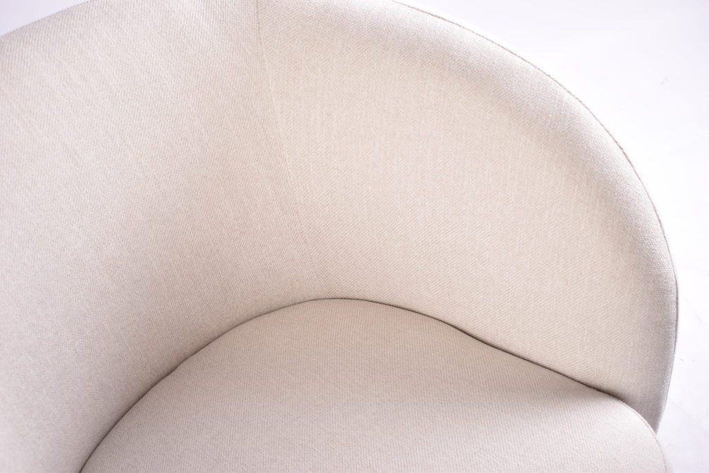 Poltrona Giratoria Oporto Tela Beige
