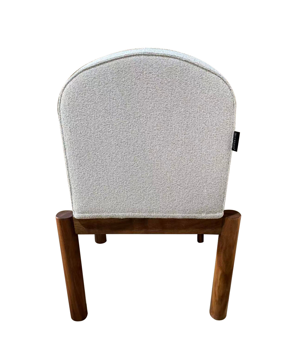 Silla de Comedor Guinea Madera de Albizia y Tela Beige