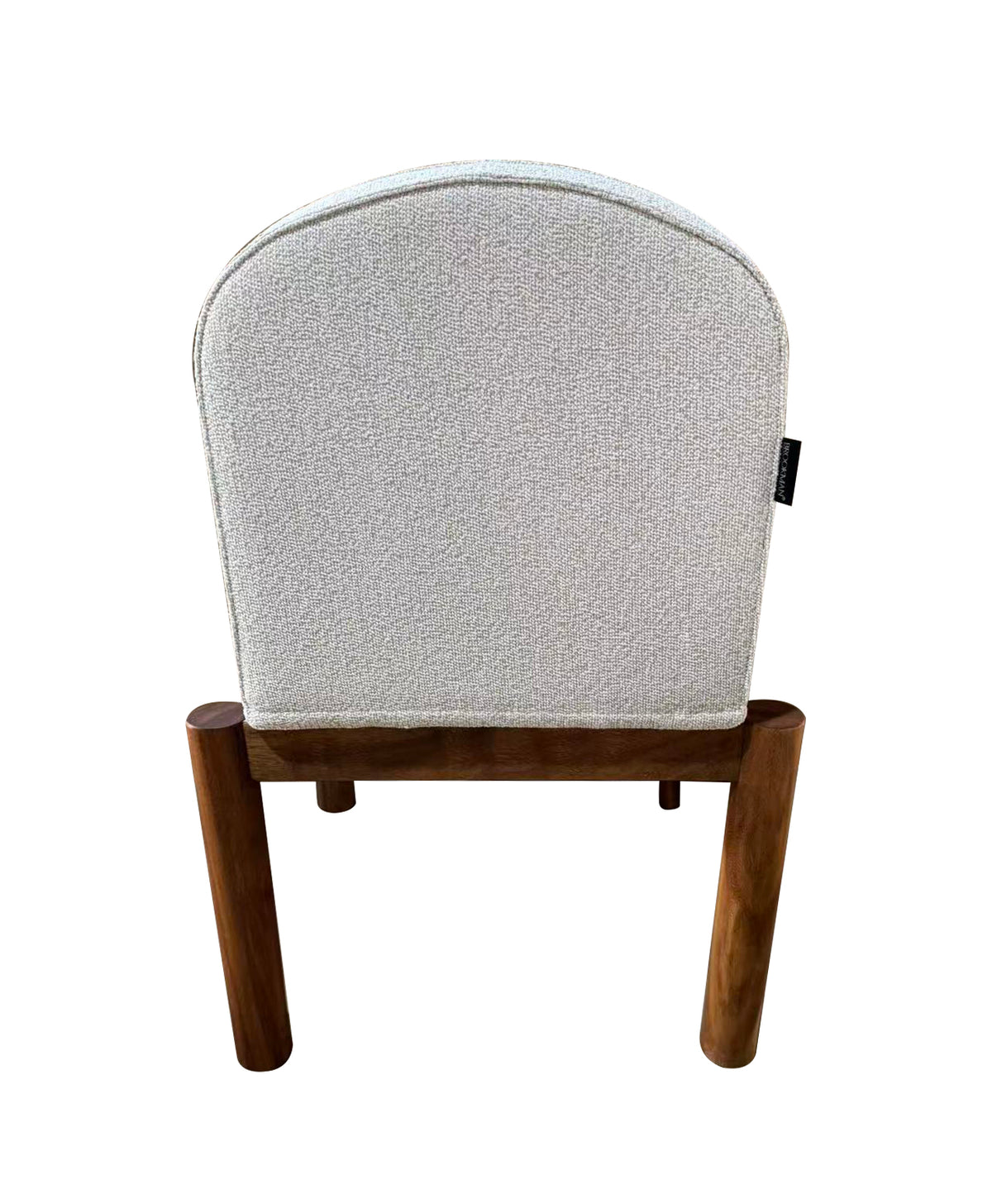 Silla de Comedor Guinea Madera de Albizia y Tela Beige