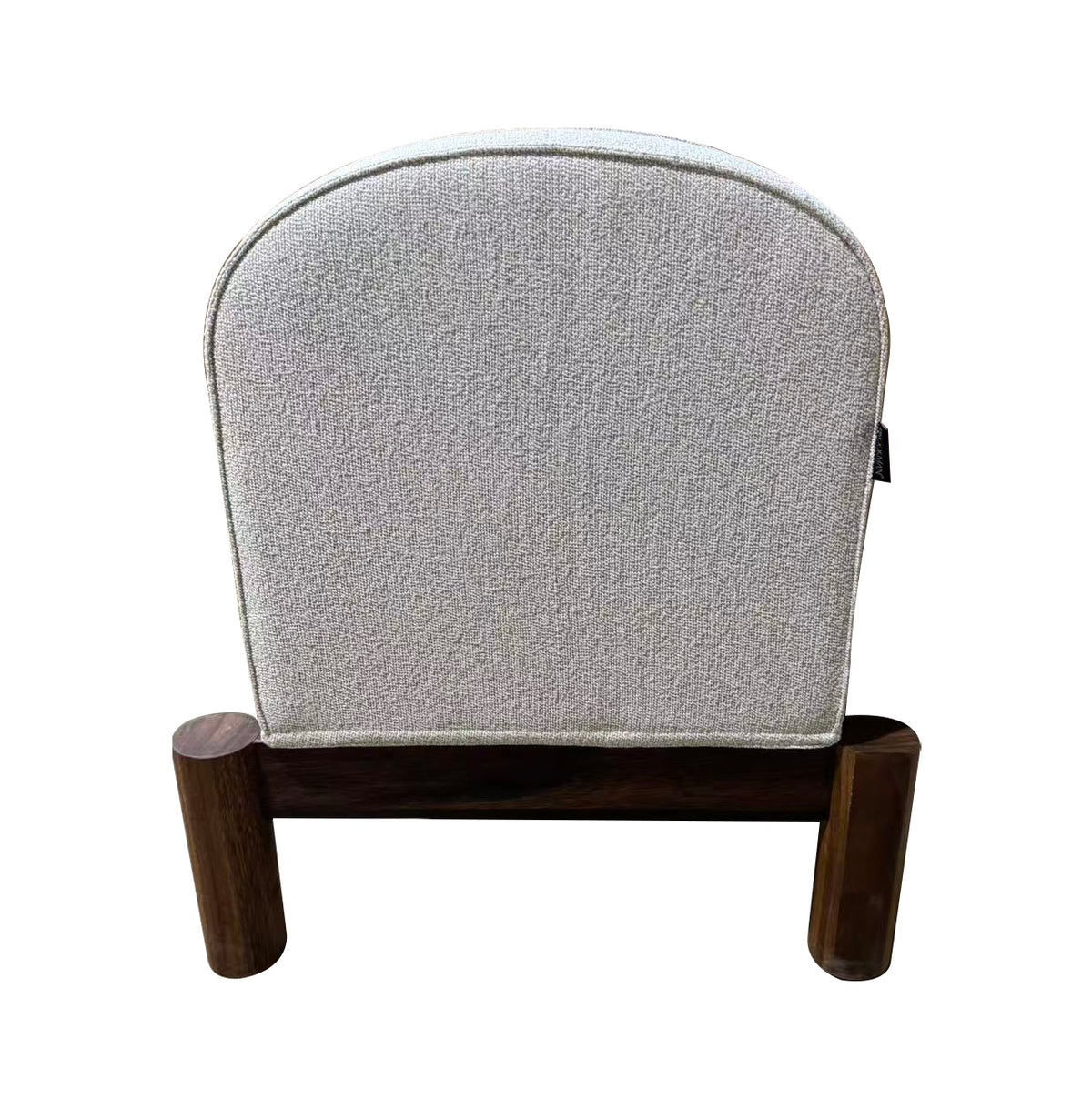 Poltrona Guinea Madera de Albizia y Tela Beige