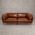 Sofá Embrace Eco-Cuero Café Oscuro 280 cm