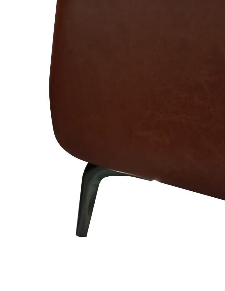 Sofá Embrace Eco-Cuero Café Oscuro 280 cm