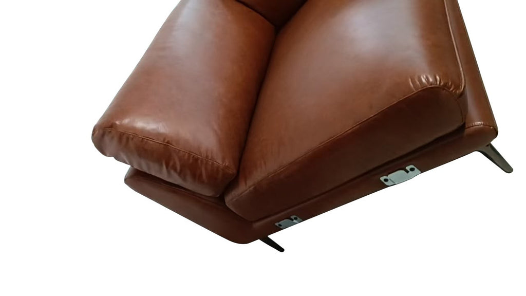 Sofá Embrace Eco-Cuero Café Oscuro 280 cm