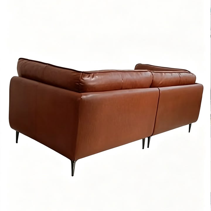 Sofá Embrace Eco-Cuero Café Oscuro 280 cm