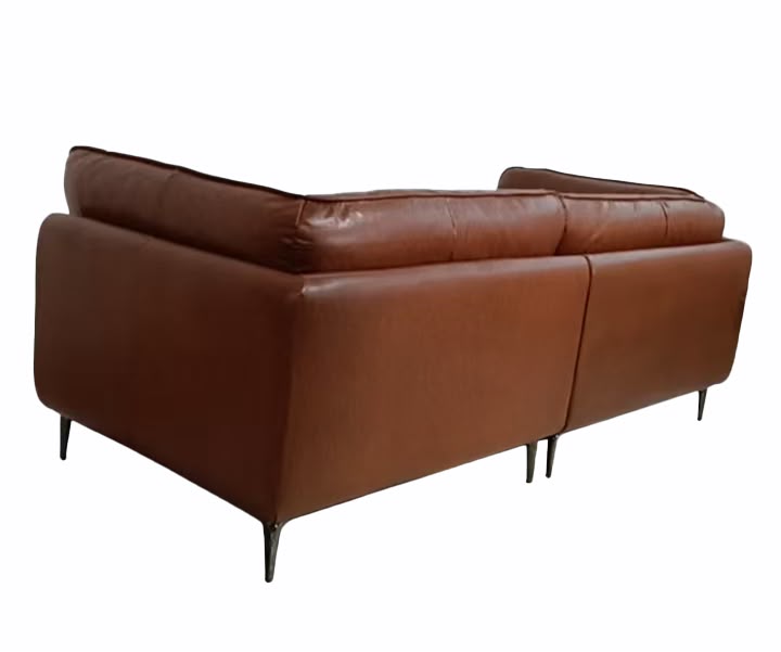 Sofá Embrace Eco-Cuero Café Oscuro 280 cm