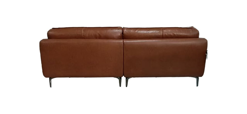 Sofá Embrace Eco-Cuero Café Oscuro 280 cm