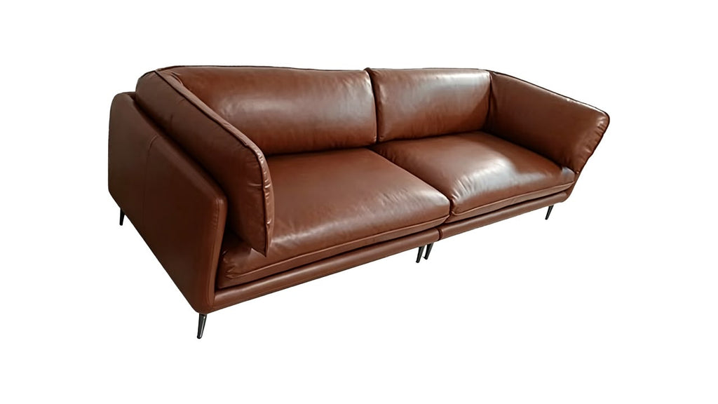 Sofá Embrace Eco-Cuero Café Oscuro 280 cm